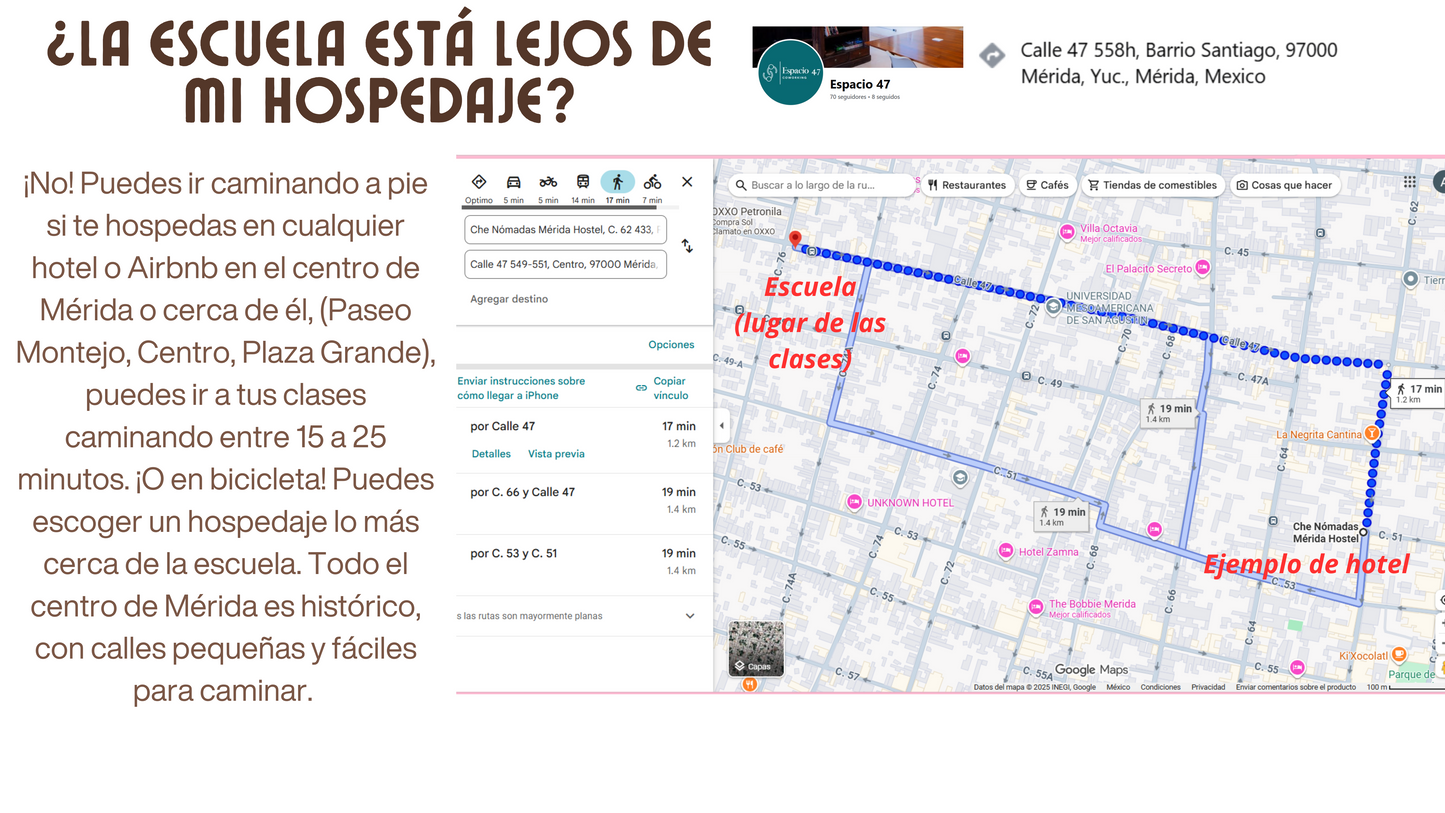 1 SEMANA INMERSIÓN ESPAÑOL EN MÉRIDA, YUCATÁN, MÉXICO 15 HORAS DE CLASE (PRESENCIAL). A PARTIR DEL 12 DE ENERO DEL 2026