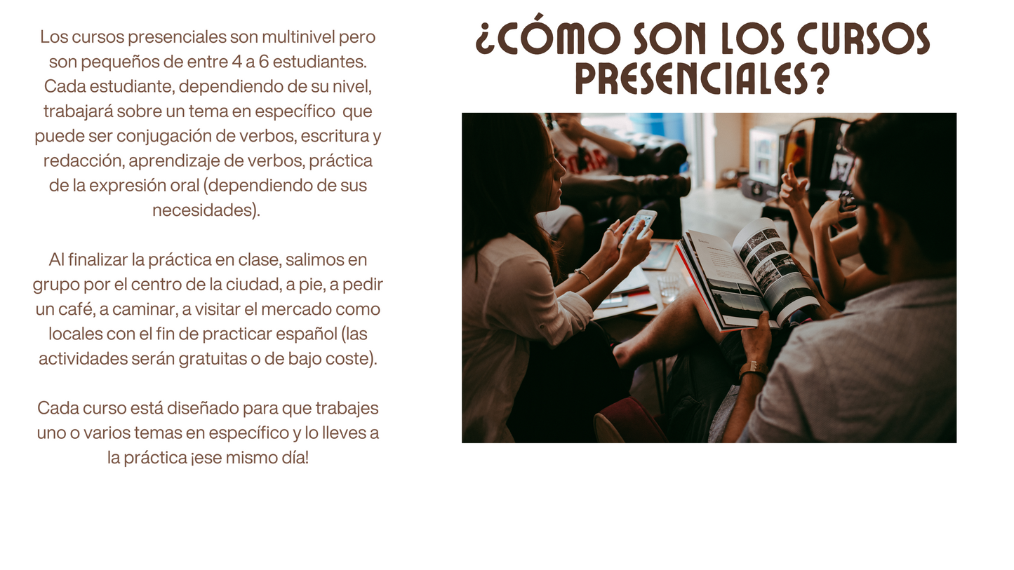 1 SEMANA INMERSIÓN ESPAÑOL EN MÉRIDA, YUCATÁN, MÉXICO 15 HORAS DE CLASE (PRESENCIAL). A PARTIR DEL 12 DE ENERO DEL 2026