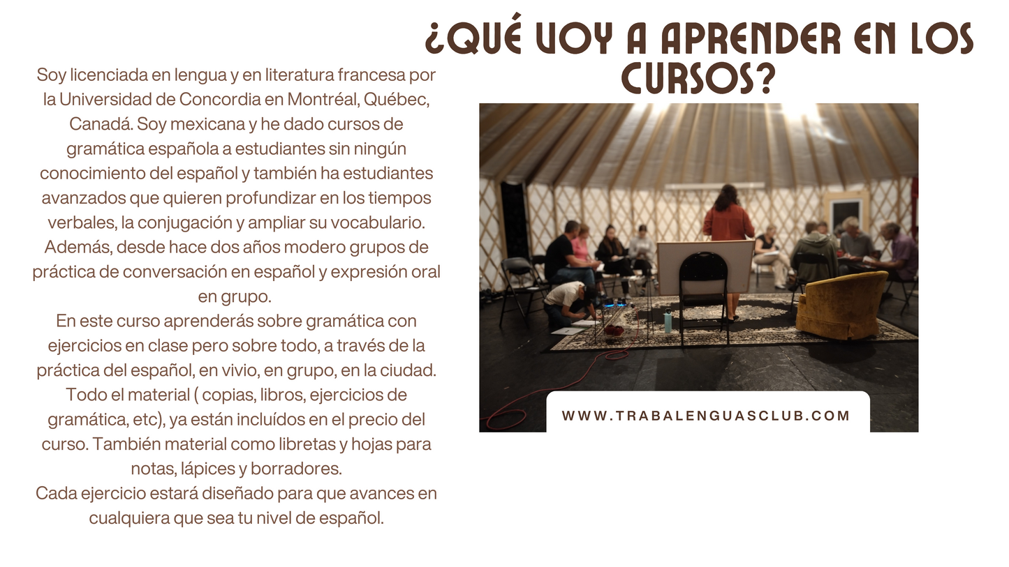 1 SEMANA INMERSIÓN ESPAÑOL EN MÉRIDA, YUCATÁN, MÉXICO 15 HORAS DE CLASE (PRESENCIAL). A PARTIR DEL 12 DE ENERO DEL 2026