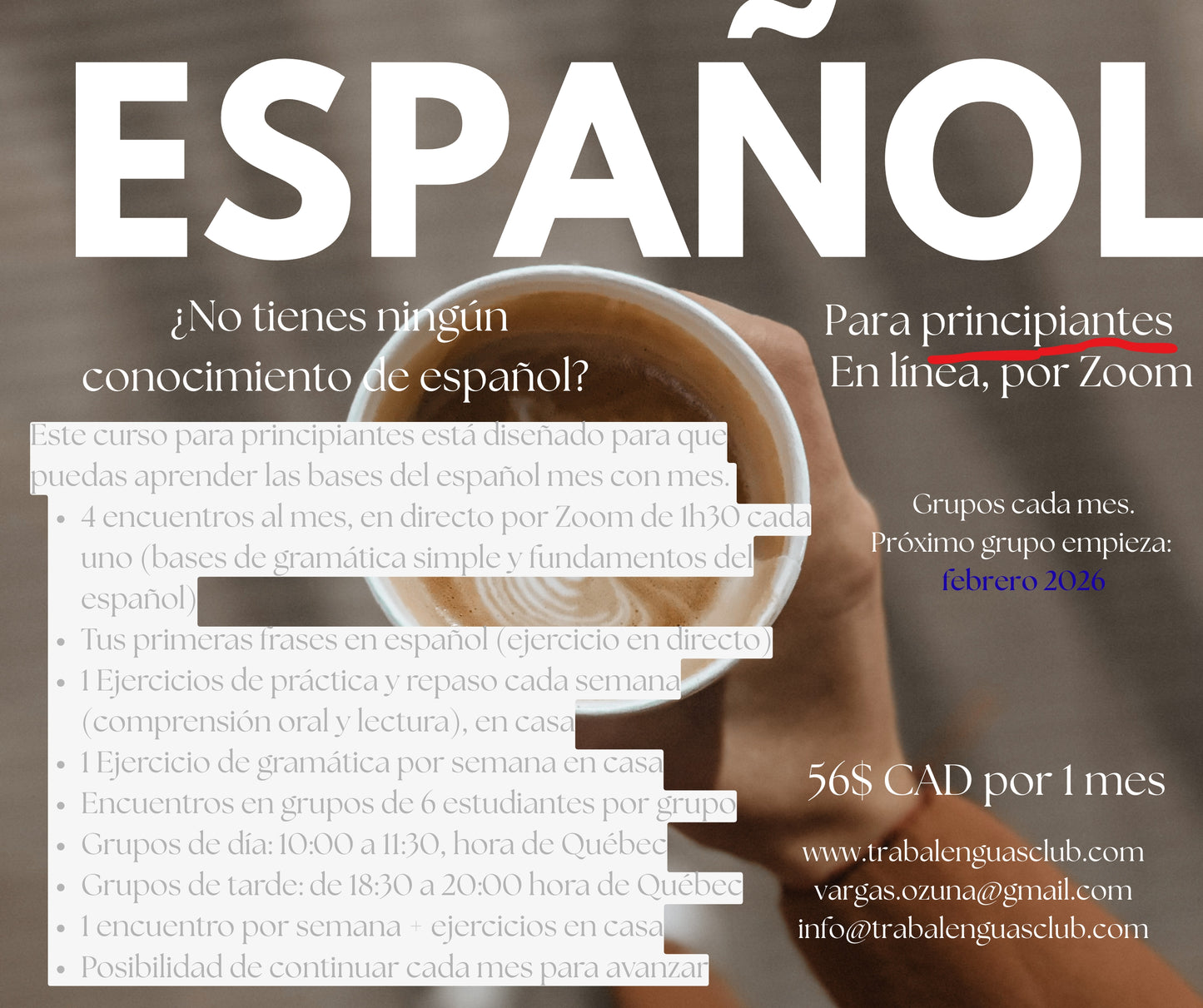 Español para principiantes